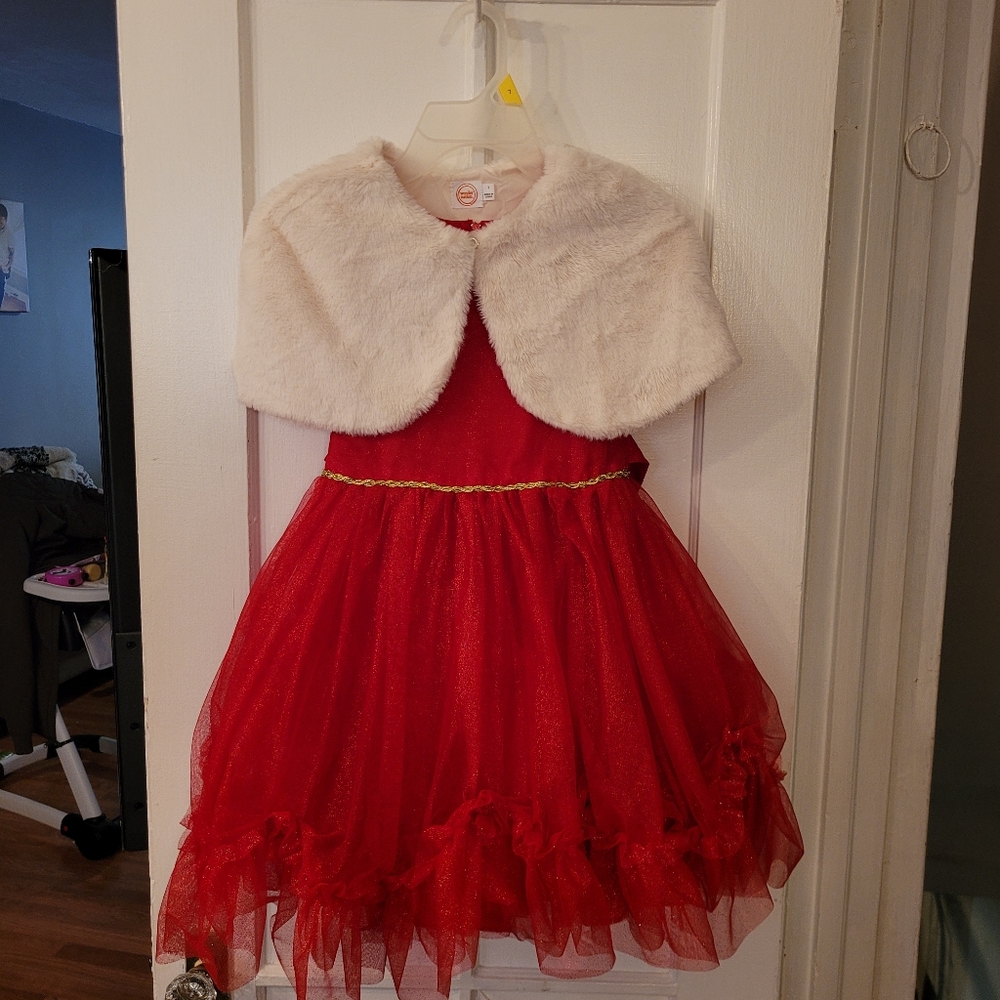 Red Gliterry Dress